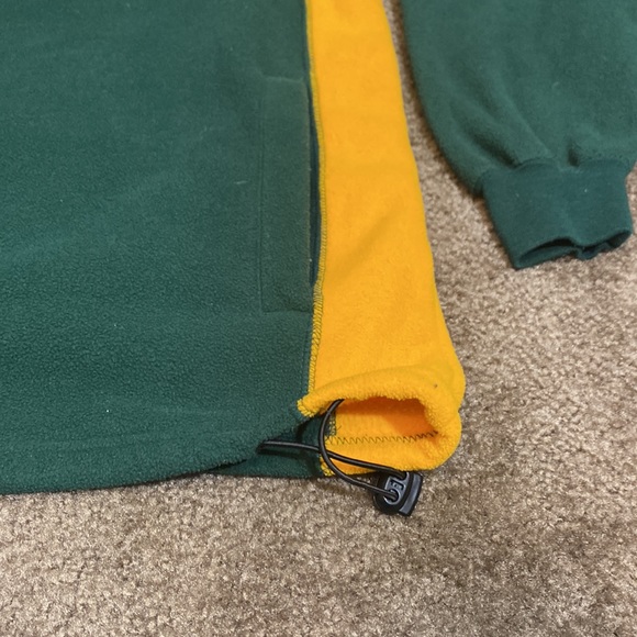Y2K Quarter-Zip Fleece Packers Sweater - Picture 2 of 12